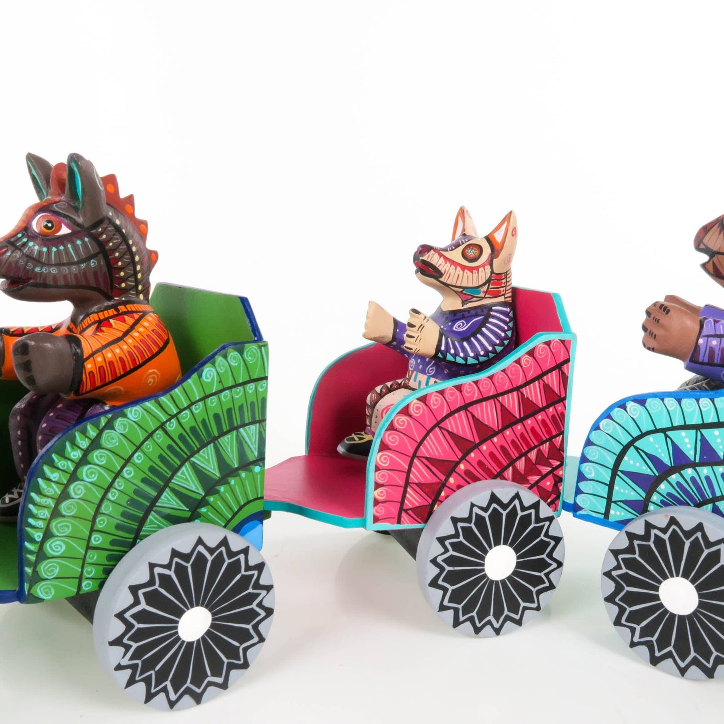 Masterpiece Animal Train - Oaxacan Alebrije Wood Carving