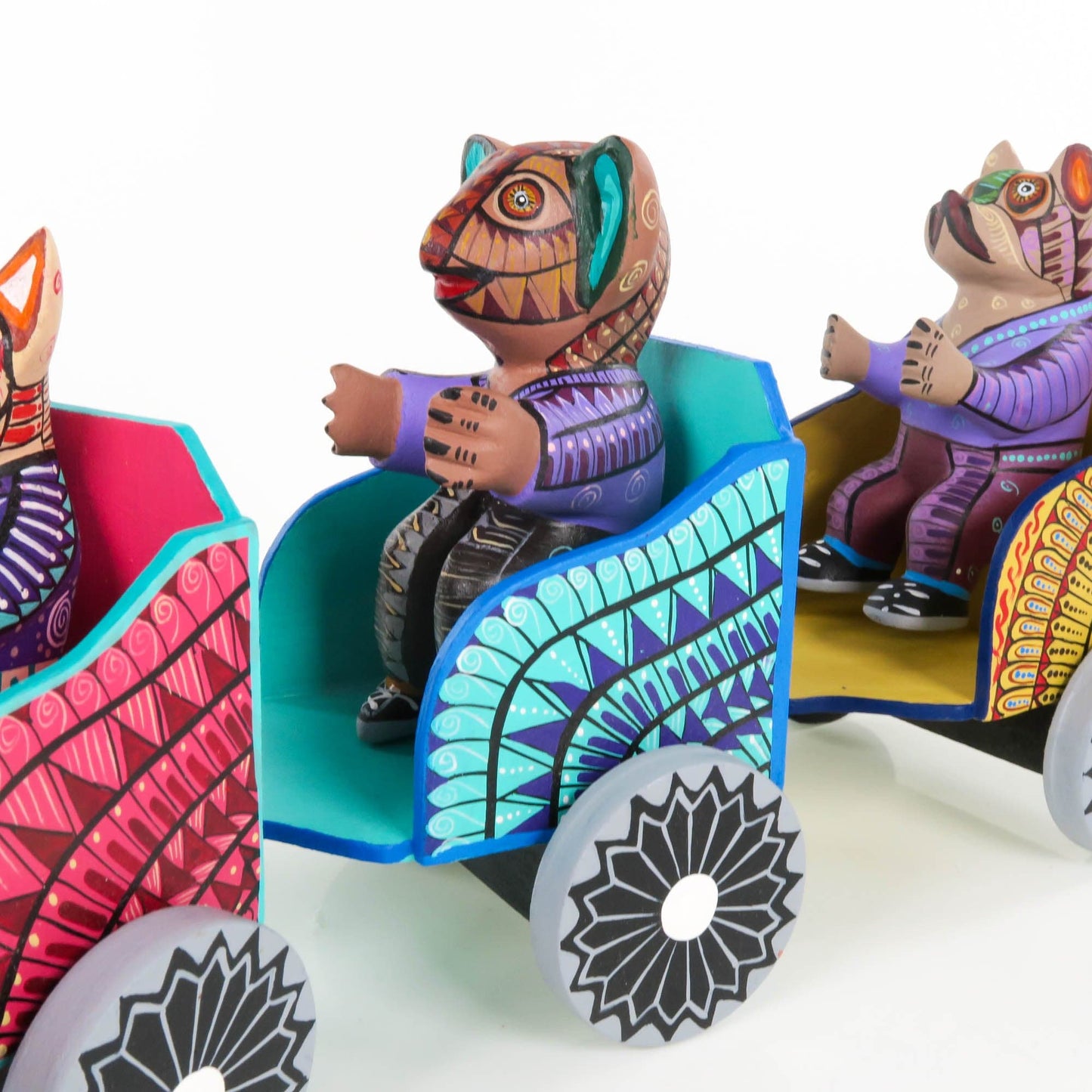Masterpiece Animal Train - Oaxacan Alebrije Wood Carving
