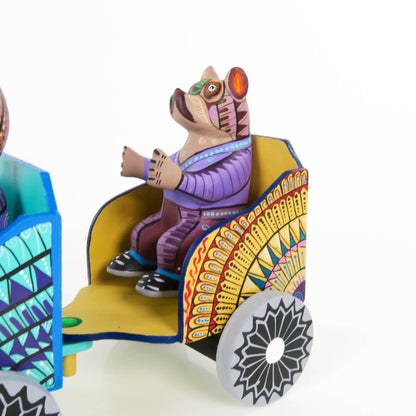 Masterpiece Animal Train - Oaxacan Alebrije Wood Carving