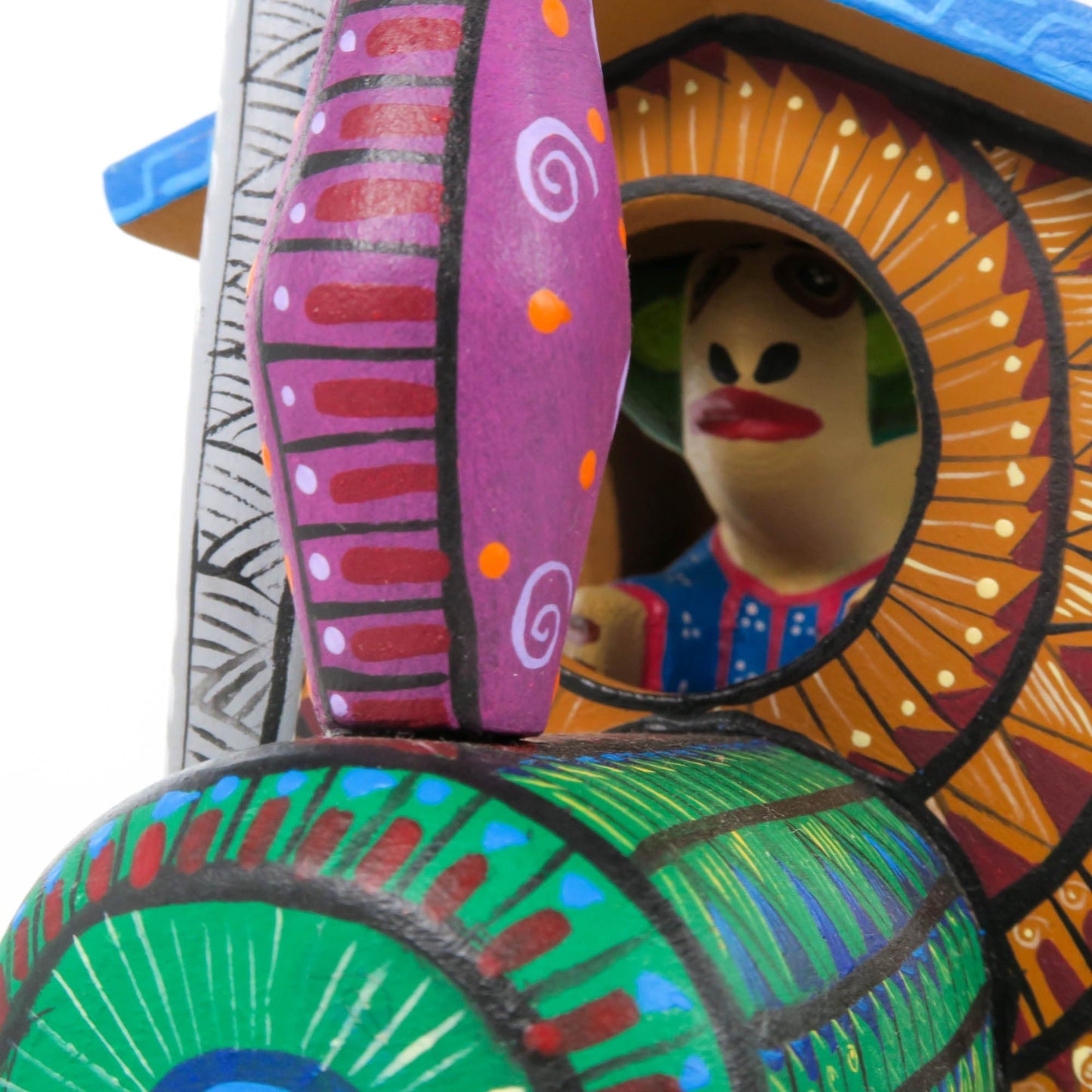Masterpiece Animal Train - Oaxacan Alebrije Wood Carving