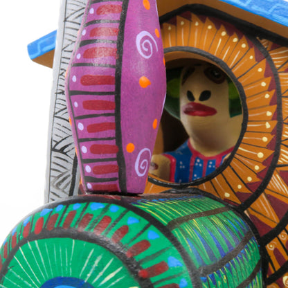 Masterpiece Animal Train - Oaxacan Alebrije Wood Carving