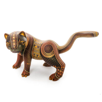 Masterpiece Fierce Jaguar - Oaxacan Alebrije Wood Carving - Nestor Melchor