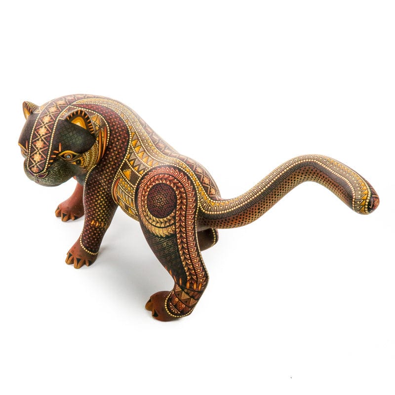 Masterpiece Fierce Jaguar - Oaxacan Alebrije Wood Carving - Nestor Melchor