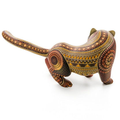 Masterpiece Fierce Jaguar - Oaxacan Alebrije Wood Carving - Nestor Melchor