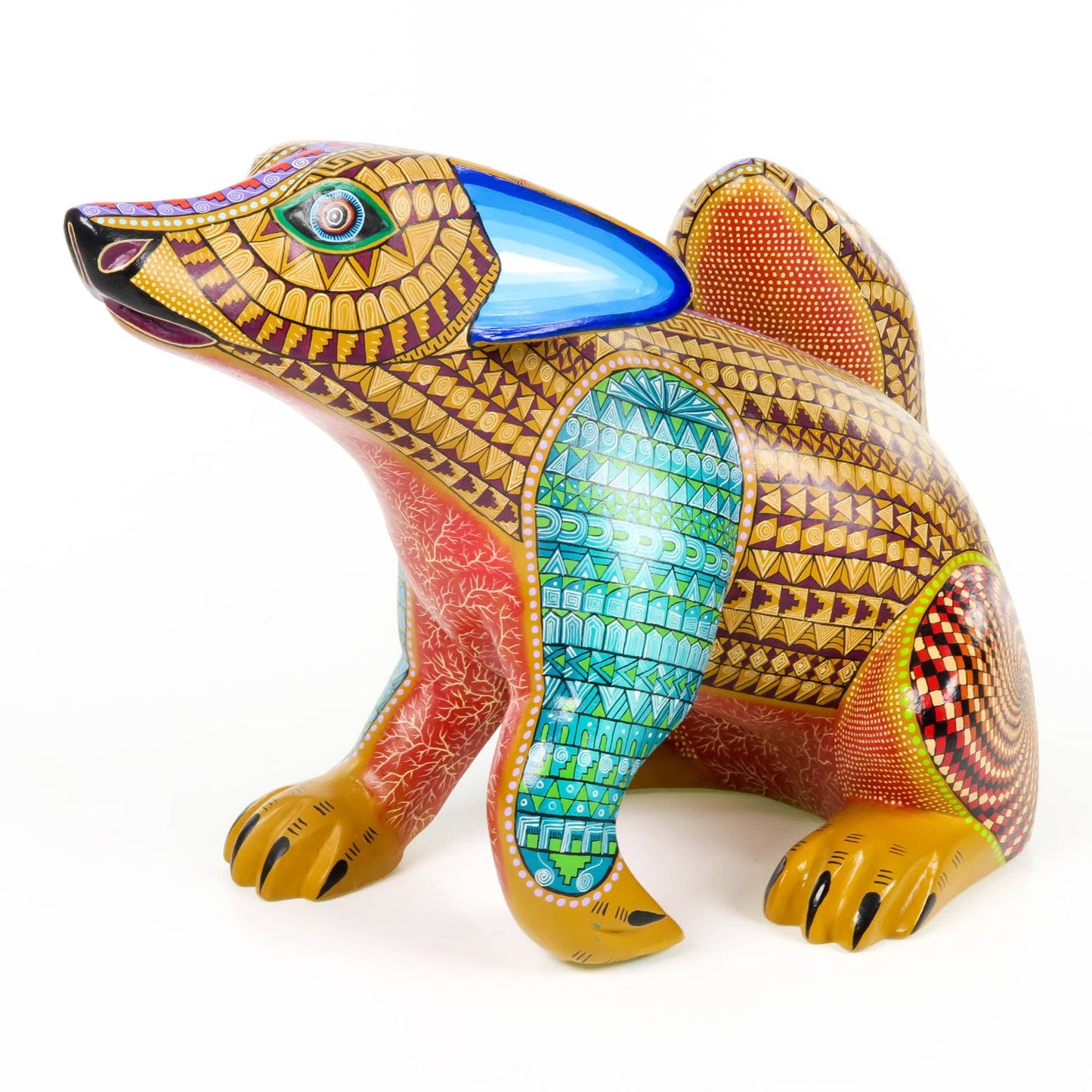 Zapotec Coyote - Oaxacan Alebrije Wood Carving
