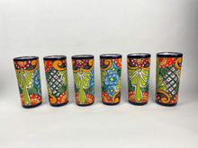 Load image into Gallery viewer, Talavera Water Pitcher Set 7 Pc Mexican Talavera pottery Pitcher With Tumblers
