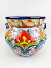 Load image into Gallery viewer, Talavera Large Planter 13 Inches Talavera Flower Pots Mexican Flower Pots Michoacana
