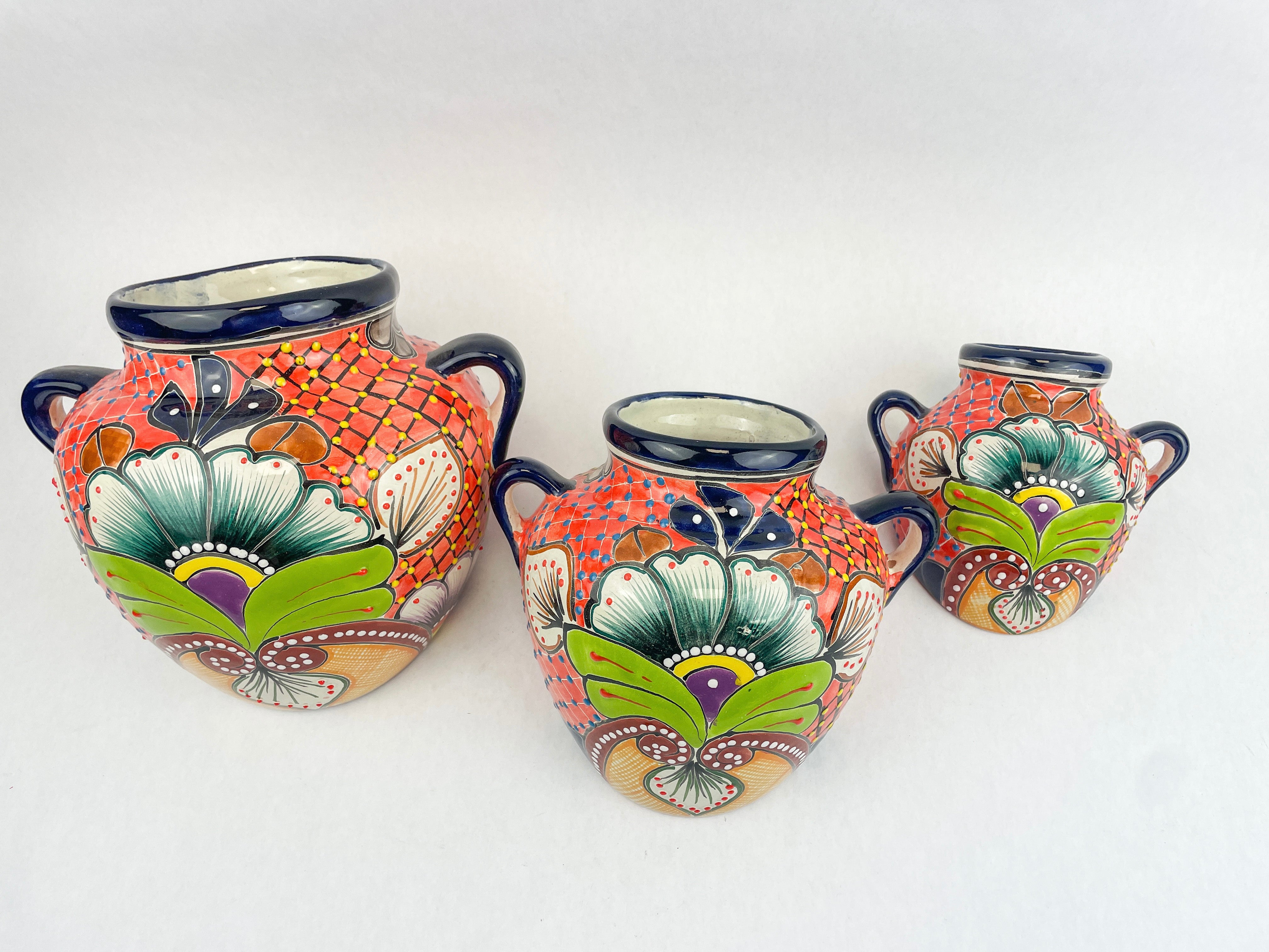 Talavera wall outlet pot