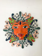 Load image into Gallery viewer, Mexican Sun Moon Talavera Sun Moon Mexican Art Mexican Wall Art

