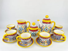 Load image into Gallery viewer, Mexican Talavera Dinnerware Set 15 pc Talavera Tea Set Mexican Pottery Set Vajilla de Barro
