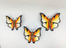 Load image into Gallery viewer, Butterfly Wall Hanging Mexican Wall Art 3pc Set
