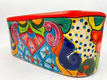 Load image into Gallery viewer, Mexican Talavera Planter 11 Inch Oval Mexican Pottery
