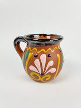 Load image into Gallery viewer, Mexican Clay 2 Pcs Mugs With Design For Coffee Atole Milk Ponche
