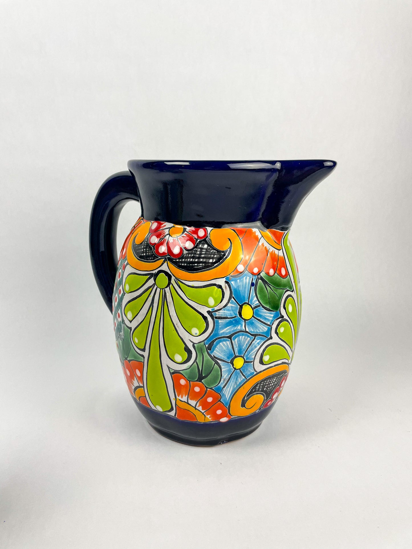 Talavera Water Pitcher Set 7 Pc Mexican Talavera pottery Pitcher With Tumblers