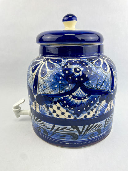 Talavera Water Dispenser With Wooden Stand Water Crock Mexican Water Dispenser