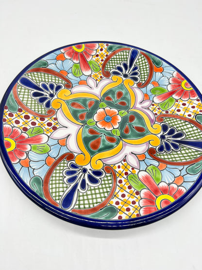 Mexican Dinner Plates 12 Inch Mexican Talavera Soup Bowls Colorful Hand Painted