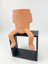 Load image into Gallery viewer, Terracotta Sitting Planter With Dangling Legs Plant Pot With Legs Sitting Pot Maceta Piesitos
