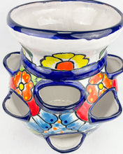 Load image into Gallery viewer, Talavera Strawberry Pot 13 In Large Talavera Flower Pot 10-Pocket
