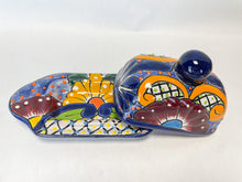 Load image into Gallery viewer, Talavera Butter Dish Mexican Butter Dish Butter Holder Mexican Pottery Talavera pottery
