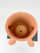 Load image into Gallery viewer, Terracotta Sitting Planter With Dangling Legs Plant Pot With Legs Sitting Pot Maceta Piesitos
