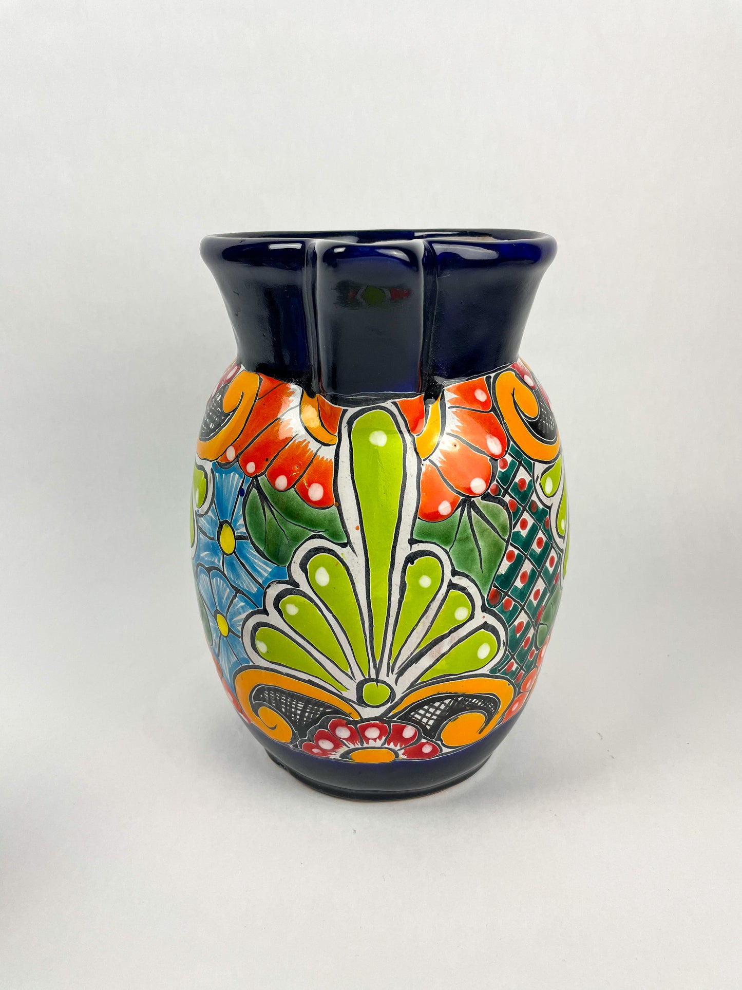 Talavera Water Pitcher Set 7 Pc Mexican Talavera pottery Pitcher With Tumblers