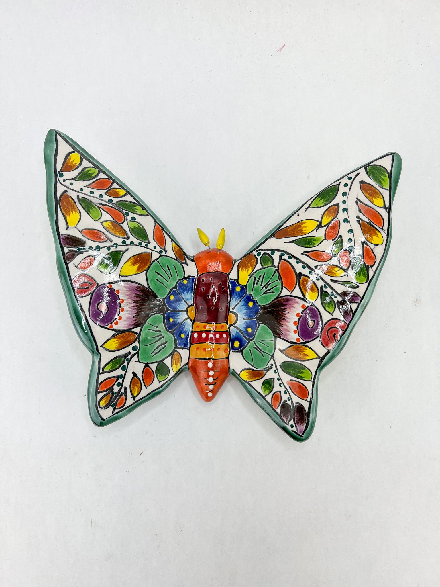 Saliera da Muro Time, 12,5x11x12,5h - Ceramic Butterfly Shop