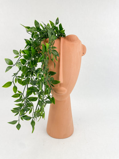 terracotta face plant pots Terracotta Face Planter 15 Inches Face Planter Face Plant Pot